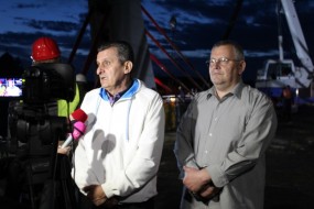 Обилазак радова на мосту у Котлујевцу