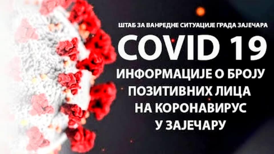 Зајечар: Број особа инфицираних вирусом covid-19 повећао се за седам (7)!