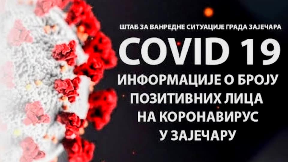 COVID-19: Три новозаражена у Зајечару!