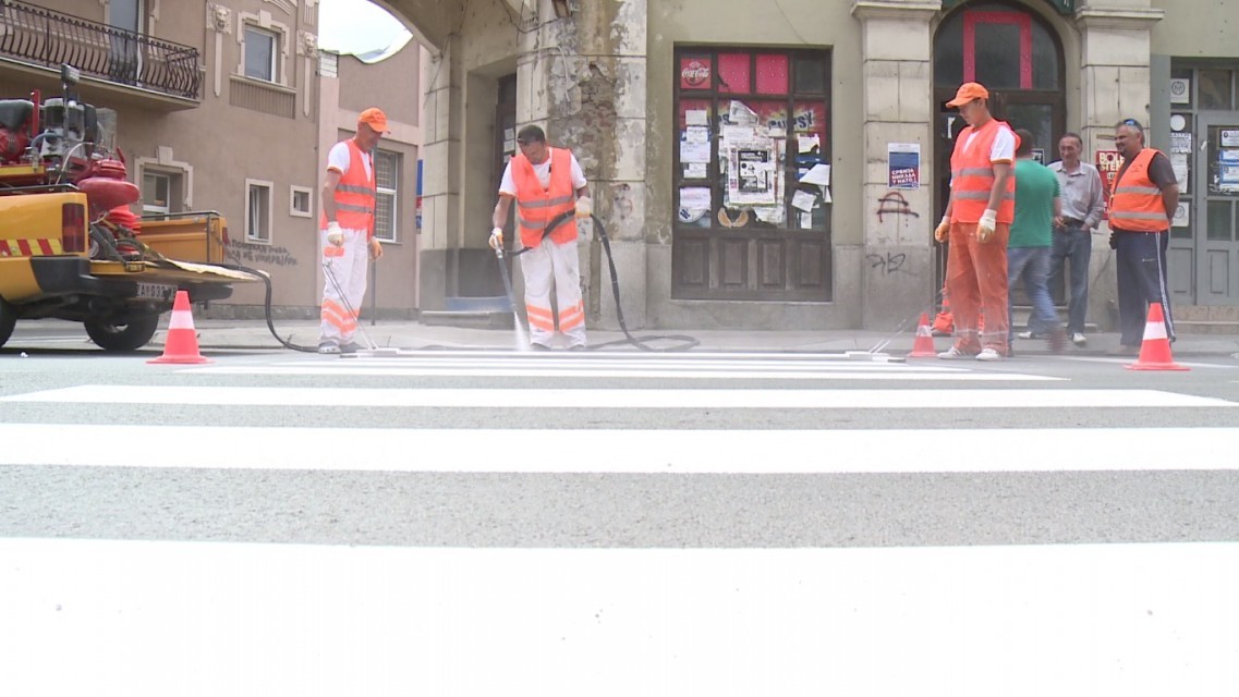 Почело обележавање хоризонталне сигнализације у Зајечару