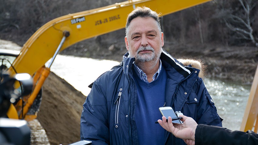 Ничић обишао одбрамбени насип на десној обали Тимока 