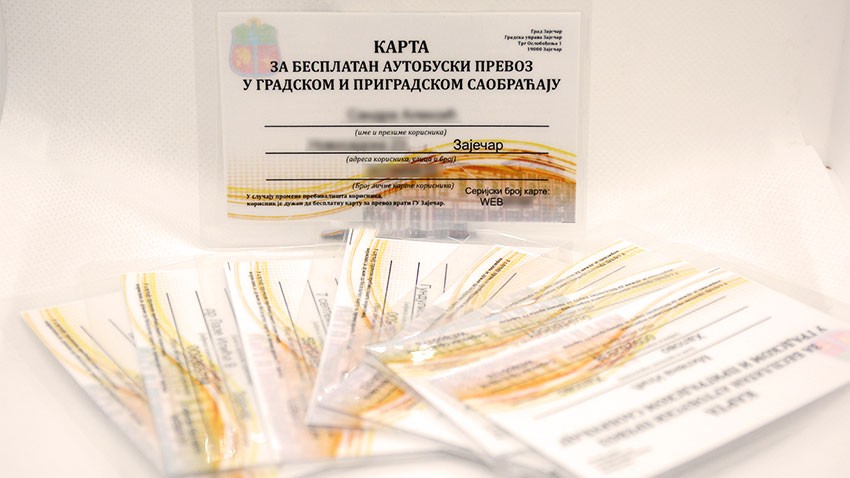Зајечар: Картице за бесплатан превоз се подижу у месним заједницама! 